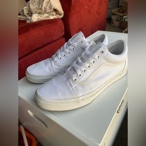 All White Vans Lightly Worn